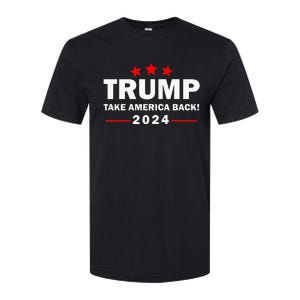 Donald Trump 2024 Take America Back Election 4th Of July Softstyle CVC T-Shirt