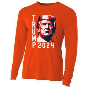 Donald Trump 2024 Take America Back Cooling Performance Long Sleeve Crew