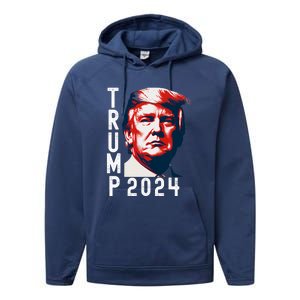 Donald Trump 2024 Take America Back Performance Fleece Hoodie