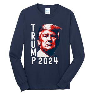 Donald Trump 2024 Take America Back Tall Long Sleeve T-Shirt