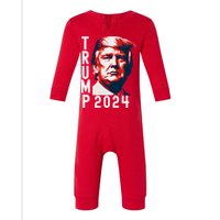 Donald Trump 2024 Take America Back Infant Fleece One Piece