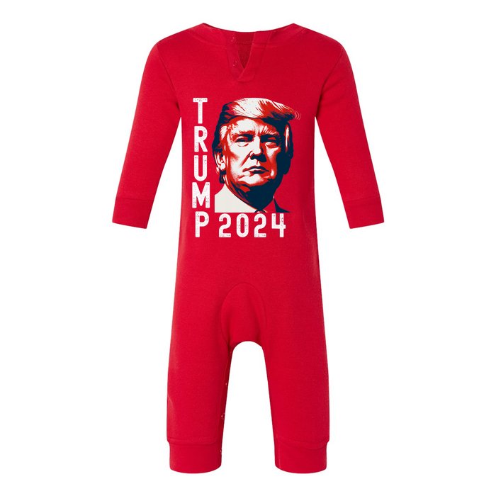 Donald Trump 2024 Take America Back Infant Fleece One Piece