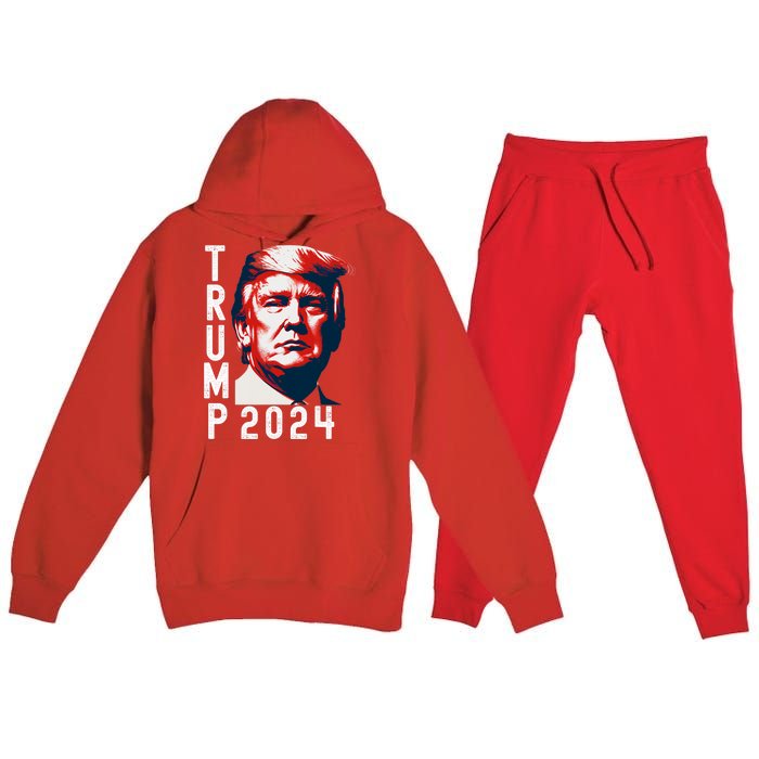 Donald Trump 2024 Take America Back Premium Hooded Sweatsuit Set