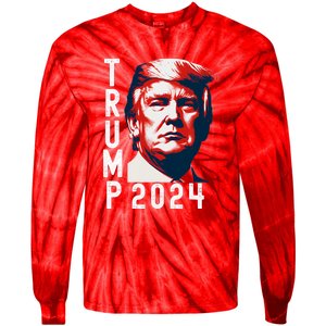 Donald Trump 2024 Take America Back Tie-Dye Long Sleeve Shirt