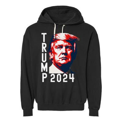 Donald Trump 2024 Take America Back Election 2024 Garment-Dyed Fleece Hoodie