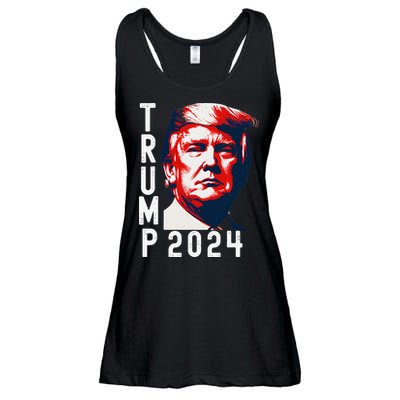 Donald Trump 2024 Take America Back Election 2024 Ladies Essential Flowy Tank
