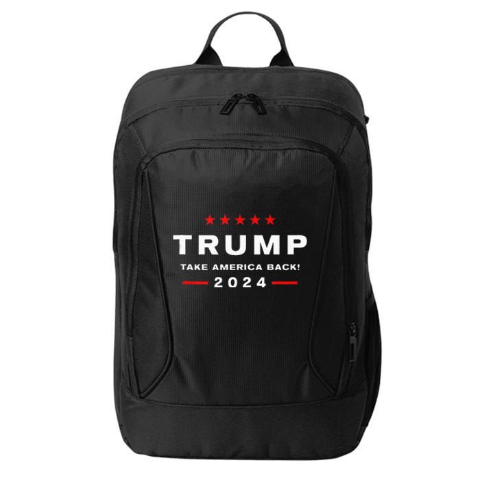 Donald Trump 2024 Take America Back Election The Return City Backpack