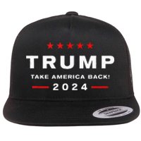 Donald Trump 2024 Take America Back Election The Return Flat Bill Trucker Hat