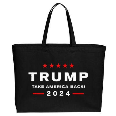 Donald Trump 2024 Take America Back Election The Return Cotton Canvas Jumbo Tote