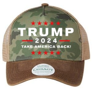 Donald Trump 2024 Take America Back Election Gift Legacy Tie Dye Trucker Hat