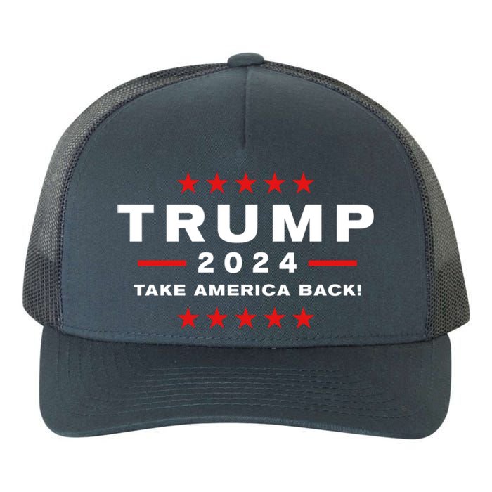 Donald Trump 2024 Take America Back Election Gift Yupoong Adult 5-Panel Trucker Hat