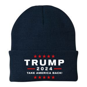 Donald Trump 2024 Take America Back Election Gift Knit Cap Winter Beanie