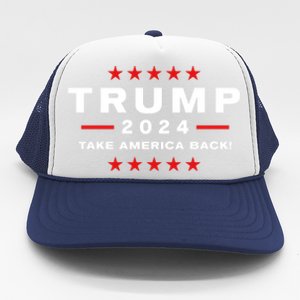 Donald Trump 2024 Take America Back Election Gift Trucker Hat