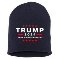 Donald Trump 2024 Take America Back Election Gift Short Acrylic Beanie