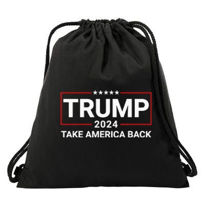 Donald Trump 2024 Take America Back Election The Return Drawstring Bag