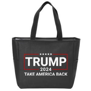 Donald Trump 2024 Take America Back Election The Return Zip Tote Bag