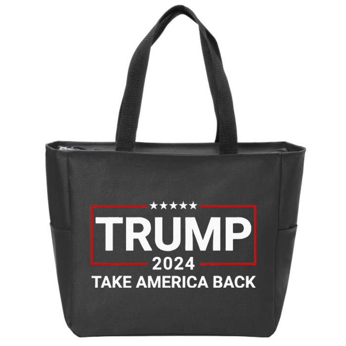 Donald Trump 2024 Take America Back Election The Return Zip Tote Bag