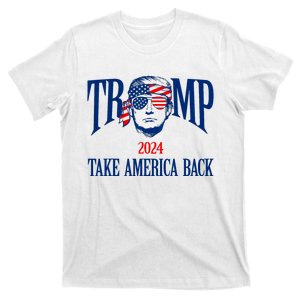 Donald Trump 2024 Take America Back American Flag Patriotic T-Shirt