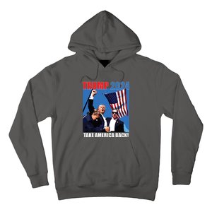 Donald Trump 2024 Take America Back American Flag Patriotic Hoodie