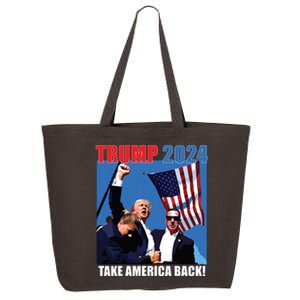 Donald Trump 2024 Take America Back American Flag Patriotic 25L Jumbo Tote