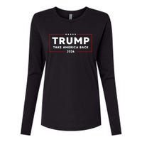 Donald Trump 2024 Take America Back USA United States Womens Cotton Relaxed Long Sleeve T-Shirt