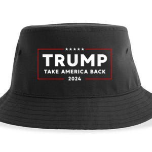 Donald Trump 2024 Take America Back USA United States Sustainable Bucket Hat