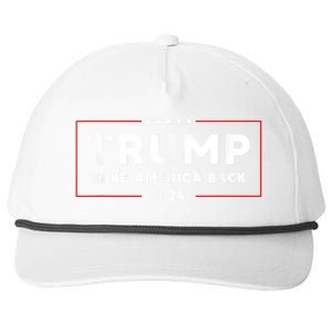 Donald Trump 2024 Take America Back USA United States Snapback Five-Panel Rope Hat