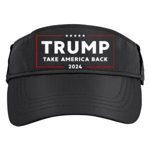 Donald Trump 2024 Take America Back USA United States Adult Drive Performance Visor