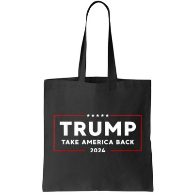 Donald Trump 2024 Take America Back USA United States Tote Bag