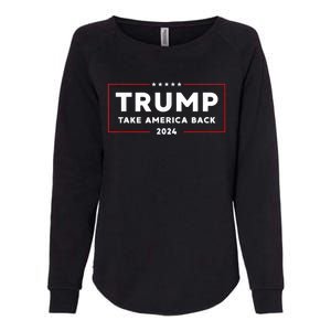 Donald Trump 2024 Take America Back USA United States Womens California Wash Sweatshirt