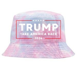 Donald Trump 2024 Take America Back USA United States Tie-Dyed Bucket Hat