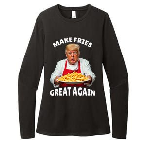 Donald Trump 2024 French Fry Make French Fries Great Again Womens CVC Long Sleeve Shirt