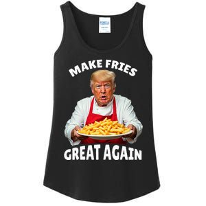 Donald Trump 2024 French Fry Make French Fries Great Again Ladies Essential Tank