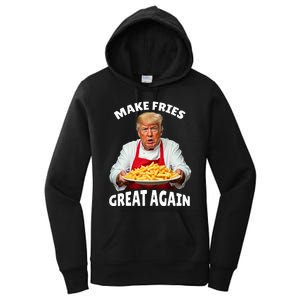 Donald Trump 2024 French Fry Make French Fries Great Again Women's Pullover Hoodie