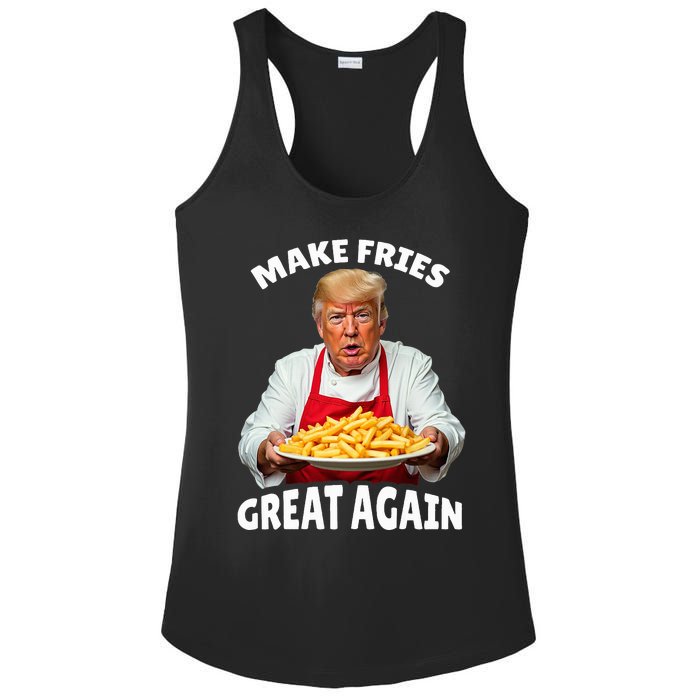 Donald Trump 2024 French Fry Make French Fries Great Again Ladies PosiCharge Competitor Racerback Tank