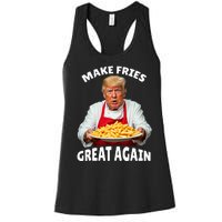 Donald Trump 2024 French Fry Make French Fries Great Again Women's Racerback Tank