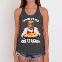 Donald Trump 2024 French Fry Make French Fries Great Again Women's Knotted Racerback Tank