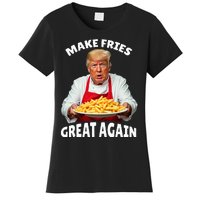 Donald Trump 2024 French Fry Make French Fries Great Again Women's T-Shirt