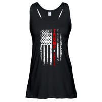 Donald Trump 2024 Take America Back American Flag Patriotic Ladies Essential Flowy Tank