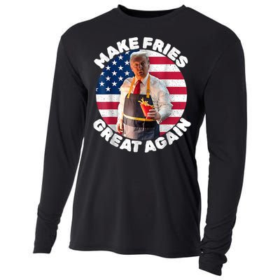 Donald Trump 2024 French Fry Make French Fries Great Again Cooling Performance Long Sleeve Crew