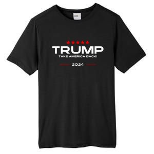 Donald Trump 2024 Take America Back Election Tall Fusion ChromaSoft Performance T-Shirt