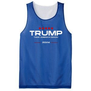 Donald Trump 2024 Take America Back Election Mesh Reversible Basketball Jersey Tank