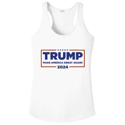 Donald Trump 2024 Make America Great Again MAGA Ladies PosiCharge Competitor Racerback Tank