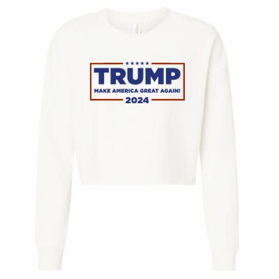 Donald Trump 2024 Make America Great Again MAGA Cropped Pullover Crew