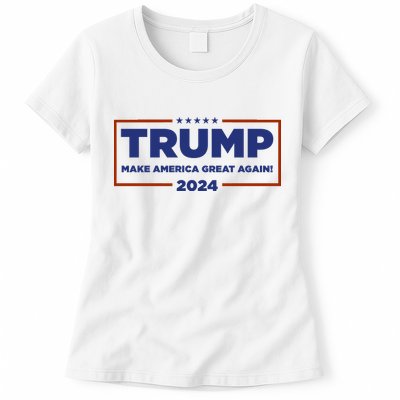 Donald Trump 2024 Make America Great Again MAGA Womens T-Shirt