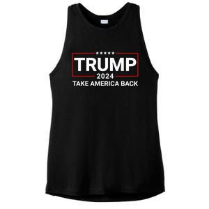 Donald Trump 2024 Take America Back Election The Return Ladies PosiCharge Tri-Blend Wicking Tank