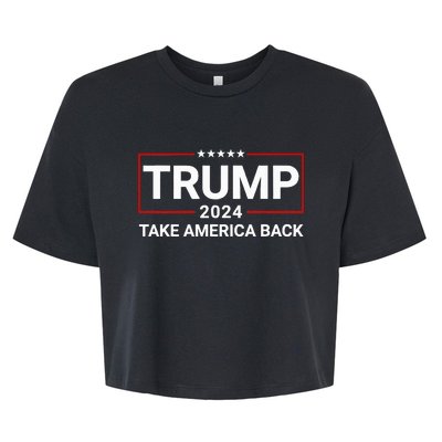 Donald Trump 2024 Take America Back Election The Return Bella+Canvas Jersey Crop Tee