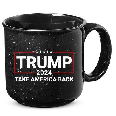 Donald Trump 2024 Take America Back Election The Return 15oz Campfire Ceramic Mug