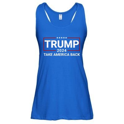 Donald Trump 2024 Take America Back Election The Return Ladies Essential Flowy Tank