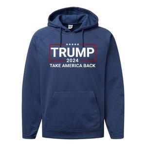 Donald Trump 2024 Take America Back Election The Return Performance Fleece Hoodie